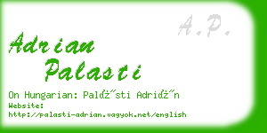 adrian palasti business card